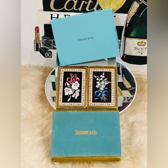💎 TIFFANY & Co. 2 DECK SET 104 Pieces PLAYING CARD w/Box - Picture 5 of 11